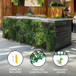 Monstershop Cassia Artificial Wall Tile x 3 - 100cm x 100cm in Green - Size: 100 cm x 100 cm - thumbnail 2