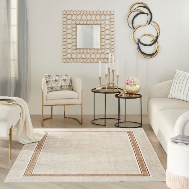 The Rug Shop UK Modern Anti-Shed Easy To Clean Area Rug in Light Beige - Size: 240 cm x 300 cm - image 1