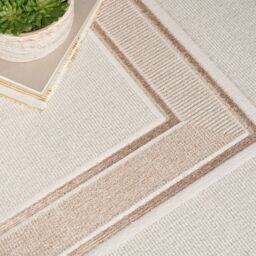 The Rug Shop UK Modern Anti-Shed Easy To Clean Area Rug in Light Beige - Size: 240 cm x 300 cm - thumbnail 6