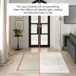 The Rug Shop UK Modern Anti-Shed Easy To Clean Area Rug in Light Beige - Size: 240 cm x 300 cm - thumbnail 3