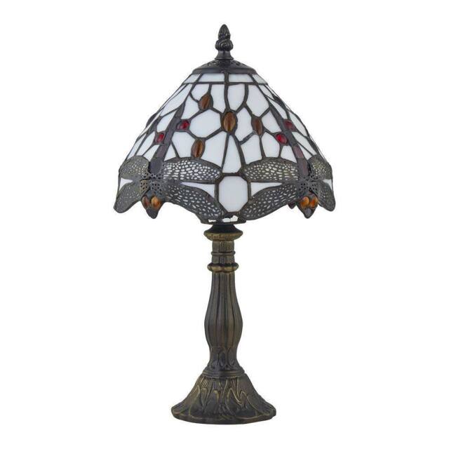 First Choice Lighting Basil - Tiffany Dragon Fly 36cm Table Lamp in Bronze - image 1