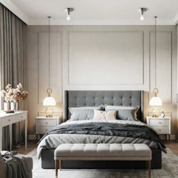 Happy Homewares Compact Ceiling or Wall Light Fitting for Industrial Style Light Bulbs in Metallic Silver - thumbnail 6