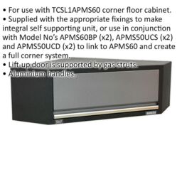 Loops 865mm Modular Corner Wall Cabinet - Lift-up Door with Gas Struts - For ys02642 - thumbnail 2