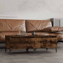 Berkfield Home Side Tables 2 pcs Smoked Oak 50x46x35 cm Engineered Wood in Brown - Size: 50 x 46 x 35 cm - thumbnail 1