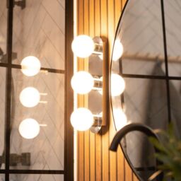 ValueLights Orbital 3 Way Bar Opal Glass Globe IP44 Rated Bathroom Flush Wall Ceiling Light in Metallic Silver - thumbnail 2