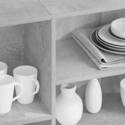 Berkfield Home Sideboard Concrete Grey 120x30x75 cm Engineered Wood - Size: 120 x 30 x 75 cm - thumbnail 3