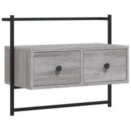Berkfield Home TV Cabinet Wall-mounted Grey Sonoma 60.5x30x51 cm Engineered Wood - thumbnail 2