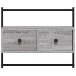 Berkfield Home TV Cabinet Wall-mounted Grey Sonoma 60.5x30x51 cm Engineered Wood - thumbnail 6