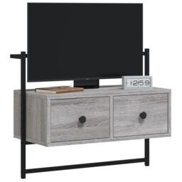 Berkfield Home TV Cabinet Wall-mounted Grey Sonoma 60.5x30x51 cm Engineered Wood - thumbnail 3