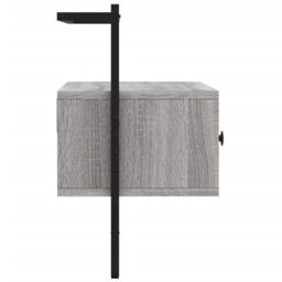 Berkfield Home TV Cabinet Wall-mounted Grey Sonoma 60.5x30x51 cm Engineered Wood - thumbnail 4