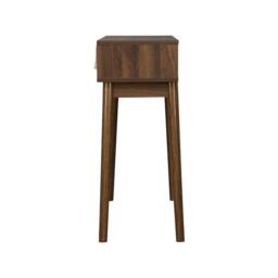 sweeek 100cm console table with grooved wooden detail in Dark Brown - thumbnail 8