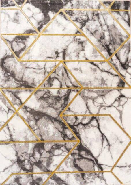 Celebrity Interiors Bianco 224RA Cream/Gold Rug in Cream - Size: 160 cm x 225 cm - image 1