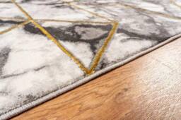 Celebrity Interiors Bianco 224RA Cream/Gold Rug in Cream - Size: 160 cm x 225 cm - thumbnail 2