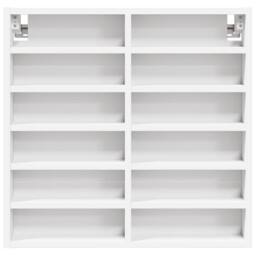 Berkfield Home Vitrine Cabinet White 60x8.5x58 cm Engineered Wood - thumbnail 4