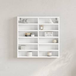 Berkfield Home Vitrine Cabinet White 60x8.5x58 cm Engineered Wood - thumbnail 2