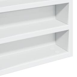 Berkfield Home Vitrine Cabinet White 60x8.5x58 cm Engineered Wood - thumbnail 7