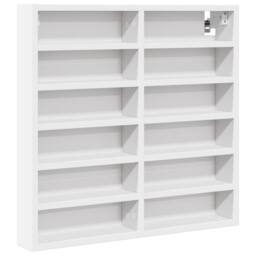 Berkfield Home Vitrine Cabinet White 60x8.5x58 cm Engineered Wood - thumbnail 3