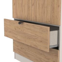 Ready Assembled 2 U Norway Tall 2 Door 2 Drawer Robe (Ready Assembled) in Beige - Size: Large - thumbnail 7