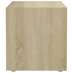Berkfield Home TV Cabinets 2 pcs Sonoma Oak 37x35x37 cm Engineered Wood in Natural - Size: 37 x 35 x 37 cm - thumbnail 4