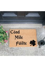 Artsy Mats Cead Mile Failte Doormat - Regular 60x40cm in Black - Size: 40 cm x 60 cm - thumbnail 2