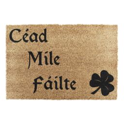 Artsy Mats Cead Mile Failte Doormat - Regular 60x40cm in Black - Size: 40 cm x 60 cm - thumbnail 4