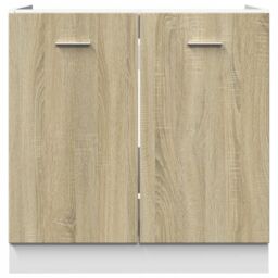 Berkfield Home Bottom Cabinet Lyon Sonoma Oak 80x46x81.5 cm Engineered Wood in Brown - thumbnail 5