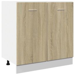 Berkfield Home Bottom Cabinet Lyon Sonoma Oak 80x46x81.5 cm Engineered Wood in Brown - thumbnail 2