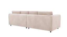 Snugg Furniture UK Limited Raven Plush Velvet 4 Seater Corner Sofa in Cream - thumbnail 3