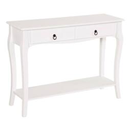 Wyld Haus Noro 100cm Ivory White Mid Century Console Table 2 Drawers & Shelf - thumbnail 2