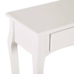 Wyld Haus Noro 100cm Ivory White Mid Century Console Table 2 Drawers & Shelf - thumbnail 8