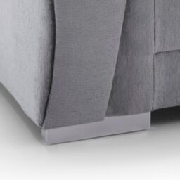 Abakus Direct Verona Collection 2 Seater in Light Grey Crushed Chenille - thumbnail 6
