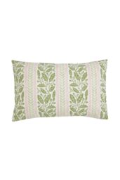 Helena Springfield 'Oak Stripe' Cotton Duvet Cover Set in Green - Size: Super King - thumbnail 3