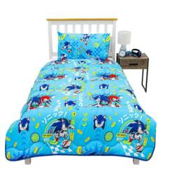 Sonic the Hedgehog Reversible Duvet Set in Light Blue - Size: Single - thumbnail 5