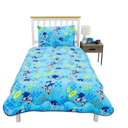 Sonic the Hedgehog Reversible Duvet Set in Light Blue - Size: Single - thumbnail 4