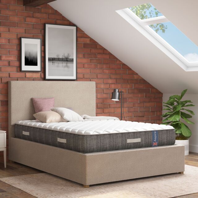 Aspire Medium Comfort Pocket+ Memory Hybrid Mattress in White - Size: Small Double - image 1