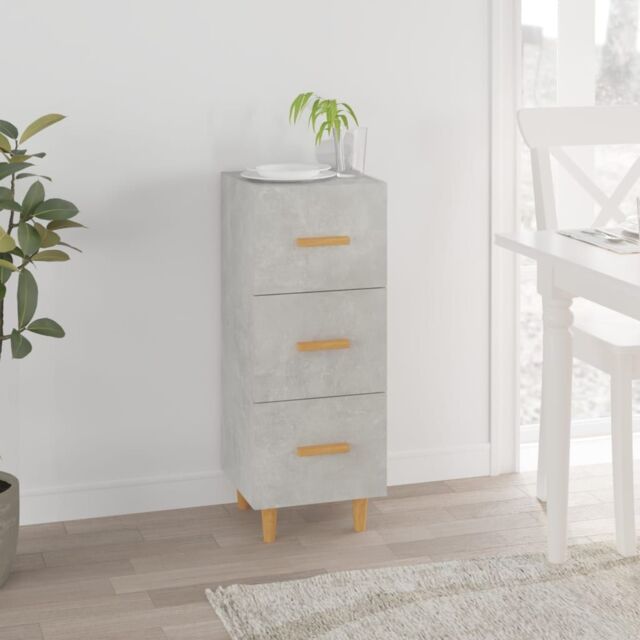 Berkfield Home Sideboard Concrete Grey 34.5x34x90 cm Engineered Wood - image 1