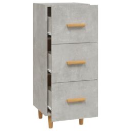 Berkfield Home Sideboard Concrete Grey 34.5x34x90 cm Engineered Wood - thumbnail 6