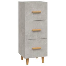 Berkfield Home Sideboard Concrete Grey 34.5x34x90 cm Engineered Wood - thumbnail 2