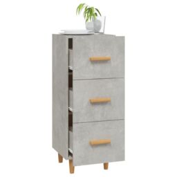 Berkfield Home Sideboard Concrete Grey 34.5x34x90 cm Engineered Wood - thumbnail 4