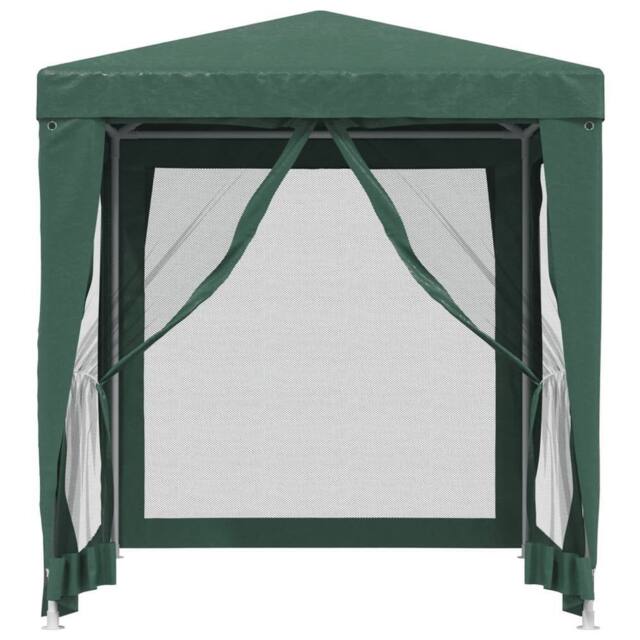 Berkfield Home Party Tent with 4 Mesh Sidewalls Green 2x2 m HDPE - image 1
