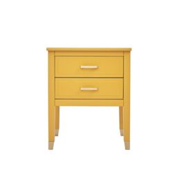 Cabinet Bits Palazzi 2 Drawer Bedside Table in Mustard - thumbnail 3