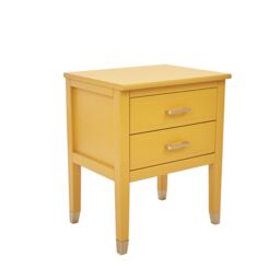 Cabinet Bits Palazzi 2 Drawer Bedside Table in Mustard - thumbnail 4