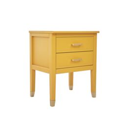 Cabinet Bits Palazzi 2 Drawer Bedside Table in Mustard - thumbnail 2