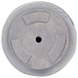 Wyld and Coco Grey Fibre Clay Planter 42cm Round with Leaf Motif - thumbnail 5