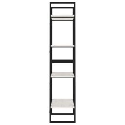 Berkfield Home 4-Tier Book Cabinet White 60x30x140 cm Solid Pine Wood - Size: 60 x 30 x 140 cm - thumbnail 6