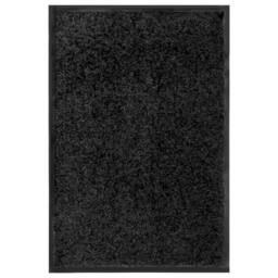 Berkfield Home Pliable Doormat Washable Black 40x60 cm - thumbnail 2
