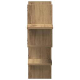 Berkfield Home Wall Shelf Artisian Oak 124.5x18x60.5 cm Engineered Wood in Brown - thumbnail 5