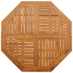 Berkfield Home Folding Garden Table √ò110x75 cm Solid Wood Acacia - Size: 110x75 cm - thumbnail 7