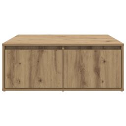 Berkfield Home Coffee Table Artisan oak 80 x 80 x 31 cm Engineered wood in Brown - thumbnail 6