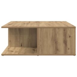 Berkfield Home Coffee Table Artisan oak 80 x 80 x 31 cm Engineered wood in Brown - thumbnail 7